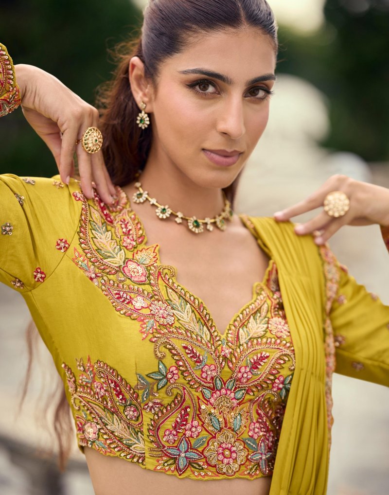 Pankudi By Sayuri Viscos Jacquard Silk Indo Western